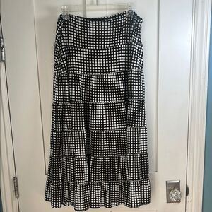 Max Studio Black and White Checkered Women's Skirt Sz XL
